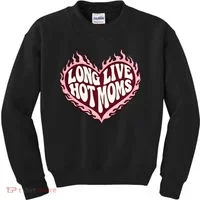 Long Live Hot Moms Kids Sweatshirt thumb 0