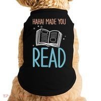 Library Lady Haha Made You Read Librarians School Librarians Meaningful Gift Doggie Tank thumb 0