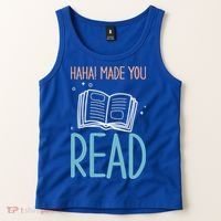 Library Lady Haha Made You Read Librarians School Librarians Meaningful Gift Tank Top thumb 2