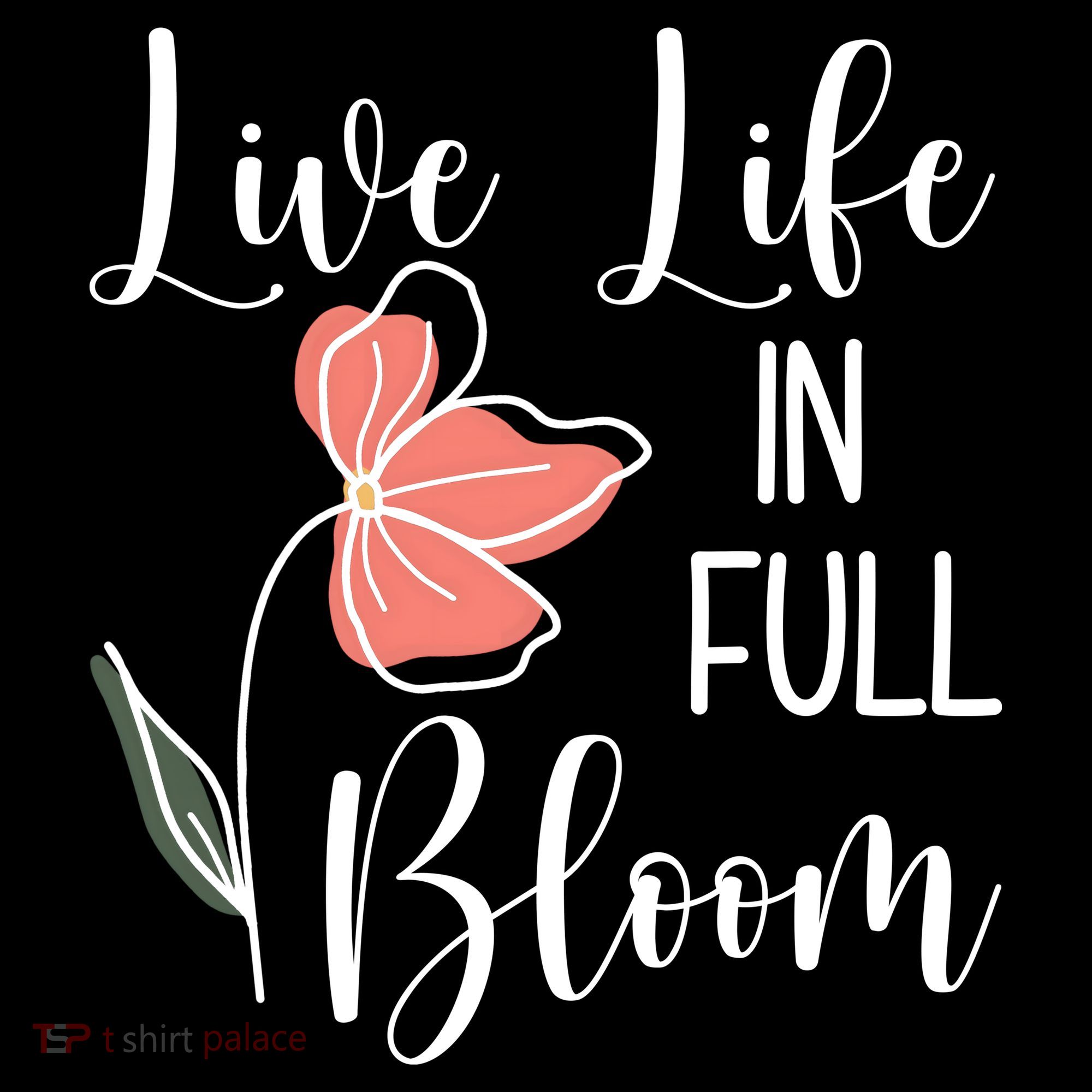 Live Life In Full Bloom Flower Tote Bag