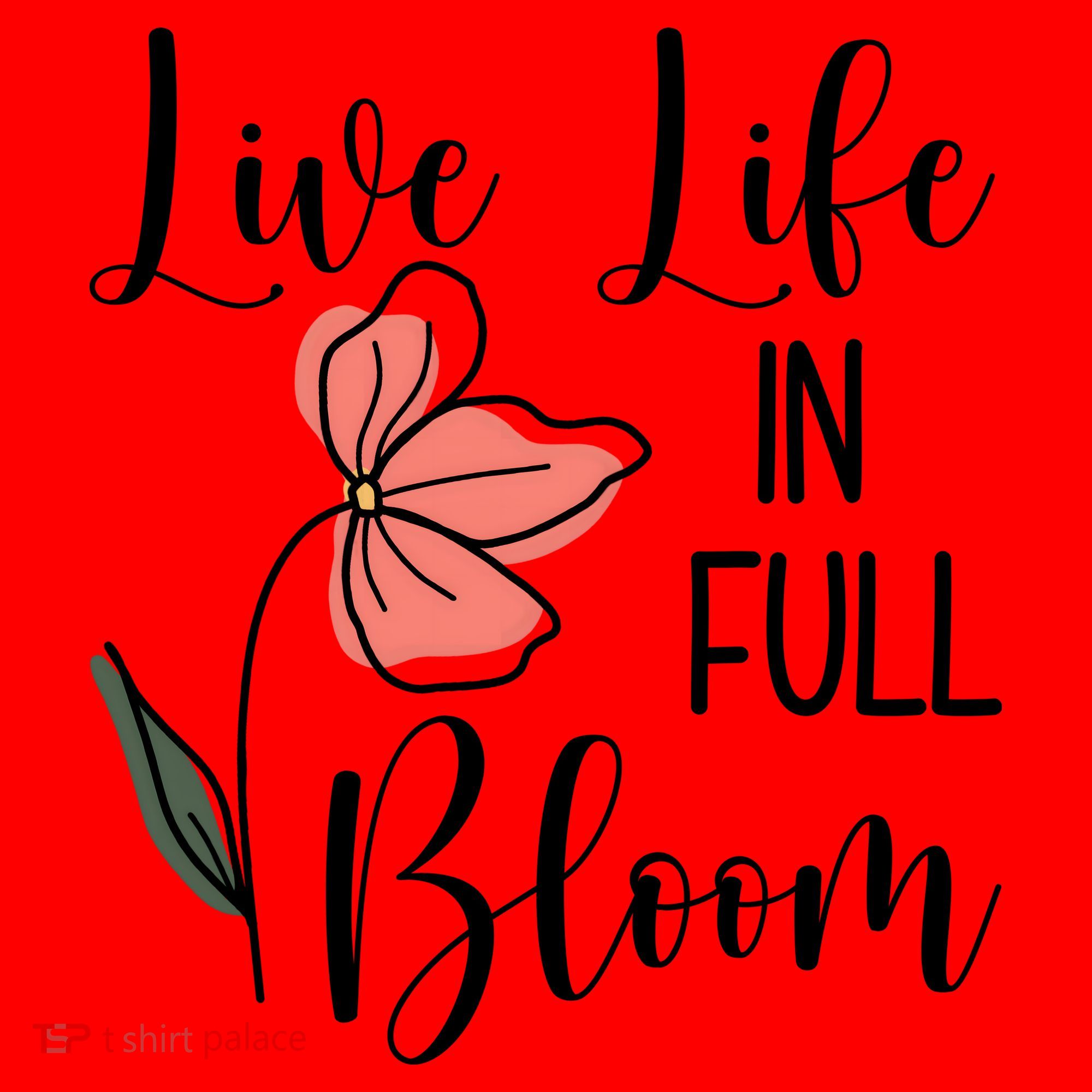 Live Life In Full Bloom Flower Santa Hat