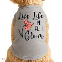 Live Life In Full Bloom Flower Doggie Tank thumb 0