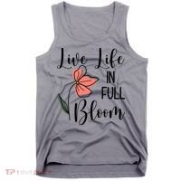 Live Life In Full Bloom Flower Tank Top thumb 0