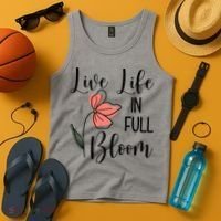 Live Life In Full Bloom Flower Tank Top thumb 4