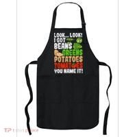 Look Look I Got Beans Greens Potatoes Tomatoes You Name It Apron thumb 0