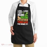 Look Look I Got Beans Greens Potatoes Tomatoes You Name It Apron thumb 2