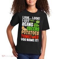 Look Look I Got Beans Greens Potatoes Tomatoes You Name It Kids T-Shirt thumb 2