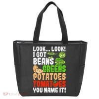 Look Look I Got Beans Greens Potatoes Tomatoes You Name It Tote Bag thumb 0