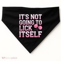 Lollipop Lick It Not Going To Lick Itself Candy Sweet USA-Made Doggie Bandana thumb 0