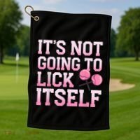 Lollipop Lick It Not Going To Lick Itself Candy Sweet Golf Towel thumb 1