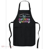 Lunch Lady I Prefer The Term Cafeteria Rockstar Lunch Lady Apron thumb 0