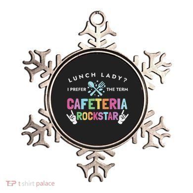 Lunch Lady I Prefer The Term Cafeteria Rockstar Lunch Lady Ornament