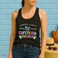 Lunch Lady I Prefer The Term Cafeteria Rockstar Lunch Lady Women's Tank Top thumb 2