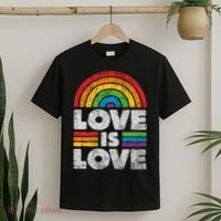 L.G.B.T.Q Love Is Love G.A.Y Pride Lgbt Ally Rainbow Flag Vintage T-Shirt thumb 2
