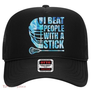 Lacrosse Lax I Beat People With A Stick Hat