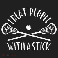 Lacrosse Lax I Beat People With A Stick Beanie thumb 2