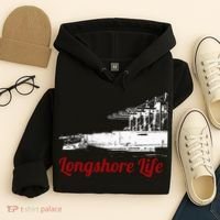 Longshore Life Ilwu Cranes Containers Utr Hoodie thumb 4