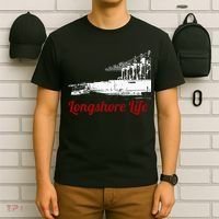 Longshore Life Ilwu Cranes Containers Utr T-Shirt thumb 6