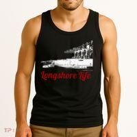 Longshore Life Ilwu Cranes Containers Utr Tank Top thumb 3