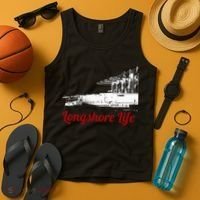 Longshore Life Ilwu Cranes Containers Utr Tank Top thumb 4