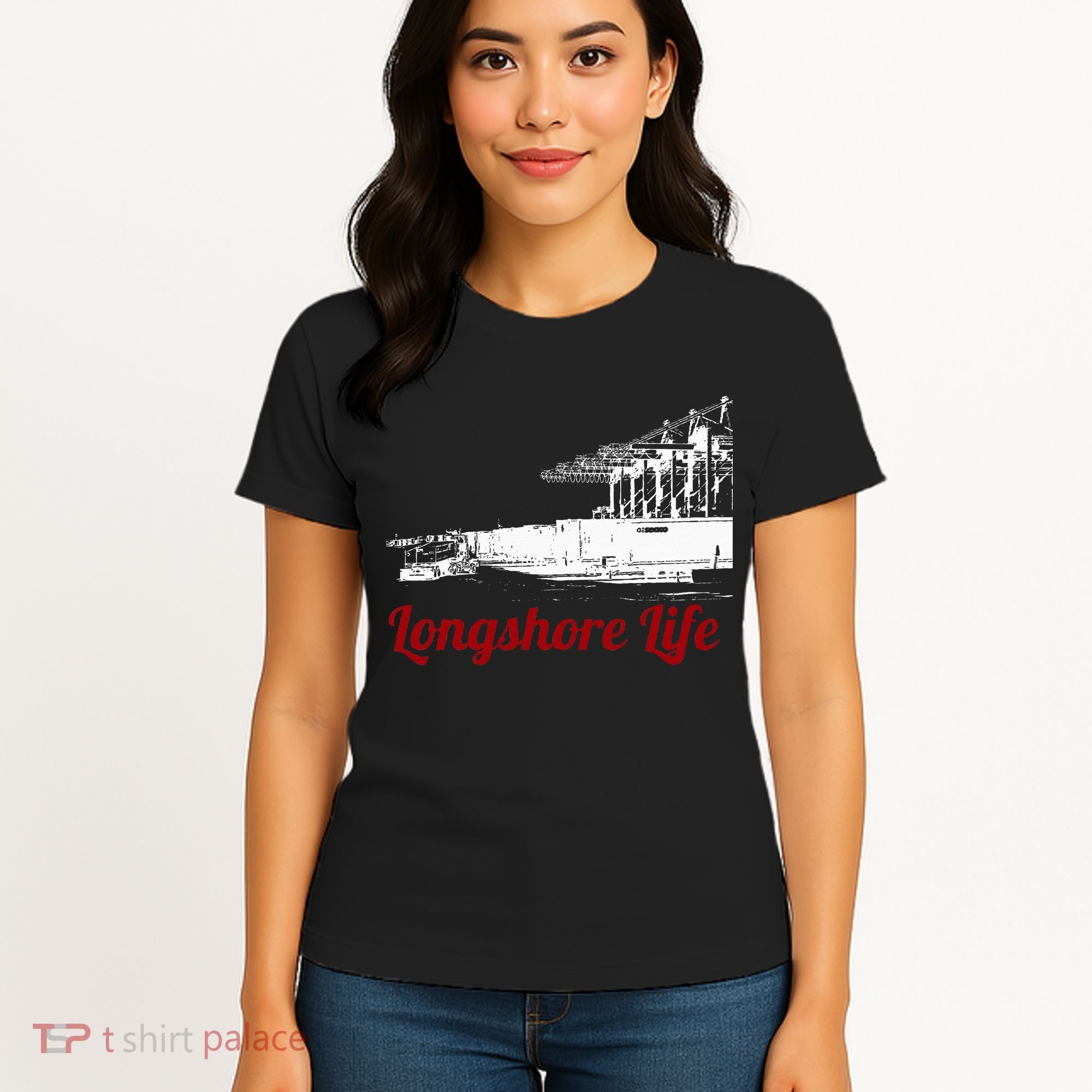 Longshore Life Ilwu Cranes Containers Utr Women's T-Shirt