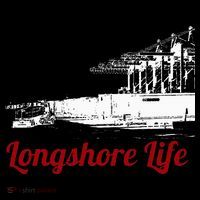 Longshore Life Ilwu Cranes Containers Utr Women's V-Neck T-Shirt thumb 4