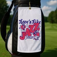 LoveS Like Jazz...It DonT Make No Sense Golf Towel thumb 2
