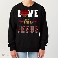 Love Like Jesus Cute Leopard Women's Sweatshirt thumb 0