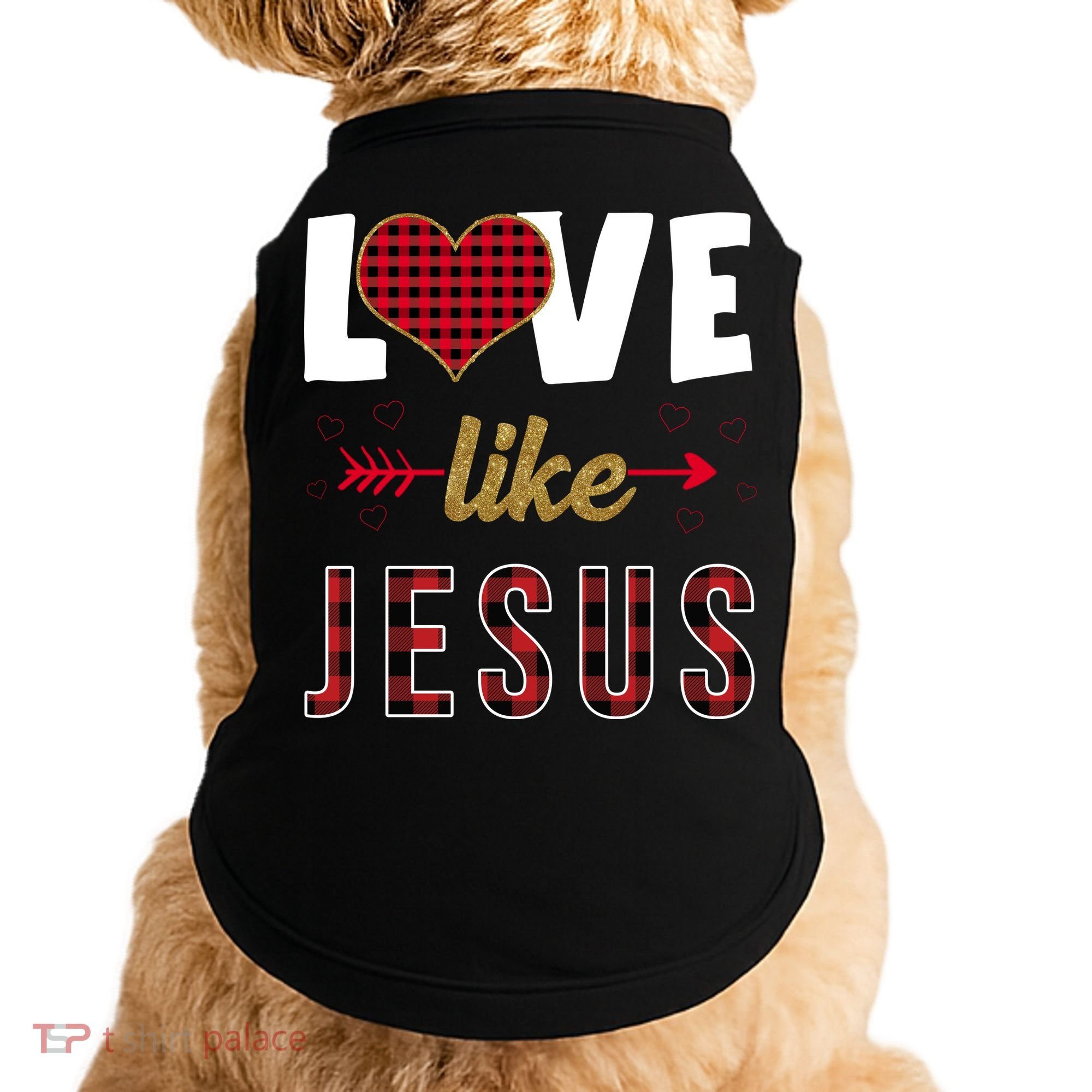 Love Like Jesus Cute Leopard Doggie Tank