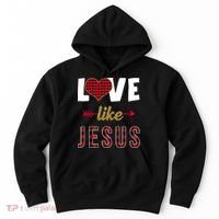 Love Like Jesus Cute Leopard Hoodie thumb 0