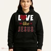 Love Like Jesus Cute Leopard Hoodie thumb 5