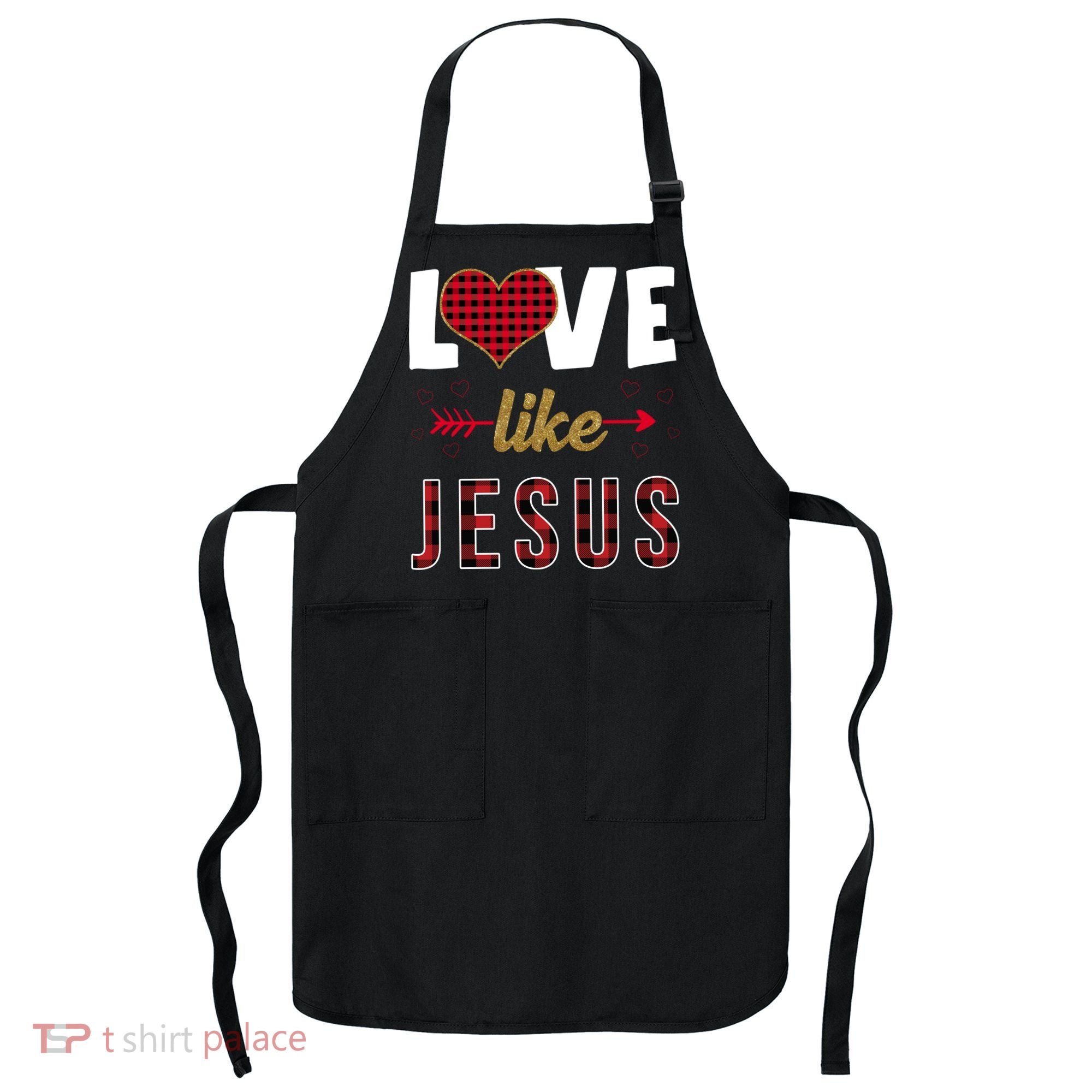 Love Like Jesus Cute Leopard Apron