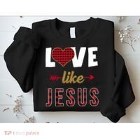 Love Like Jesus Cute Leopard Sweatshirt thumb 2