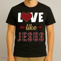 Love Like Jesus Cute Leopard T-Shirt thumb 3