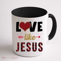 Love Like Jesus Cute Leopard Coffee Mug thumb 1