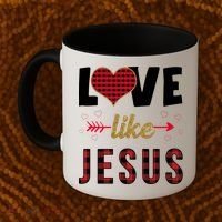 Love Like Jesus Cute Leopard Coffee Mug thumb 2