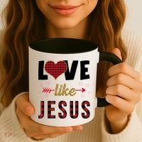 Love Like Jesus Cute Leopard Coffee Mug thumb 3