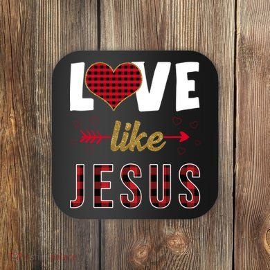 Love Like Jesus Cute Leopard Coaster