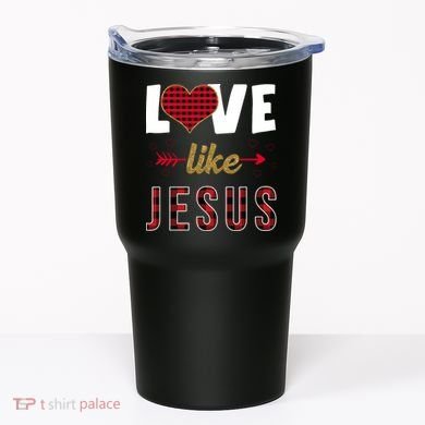 Love Like Jesus Cute Leopard Tumbler