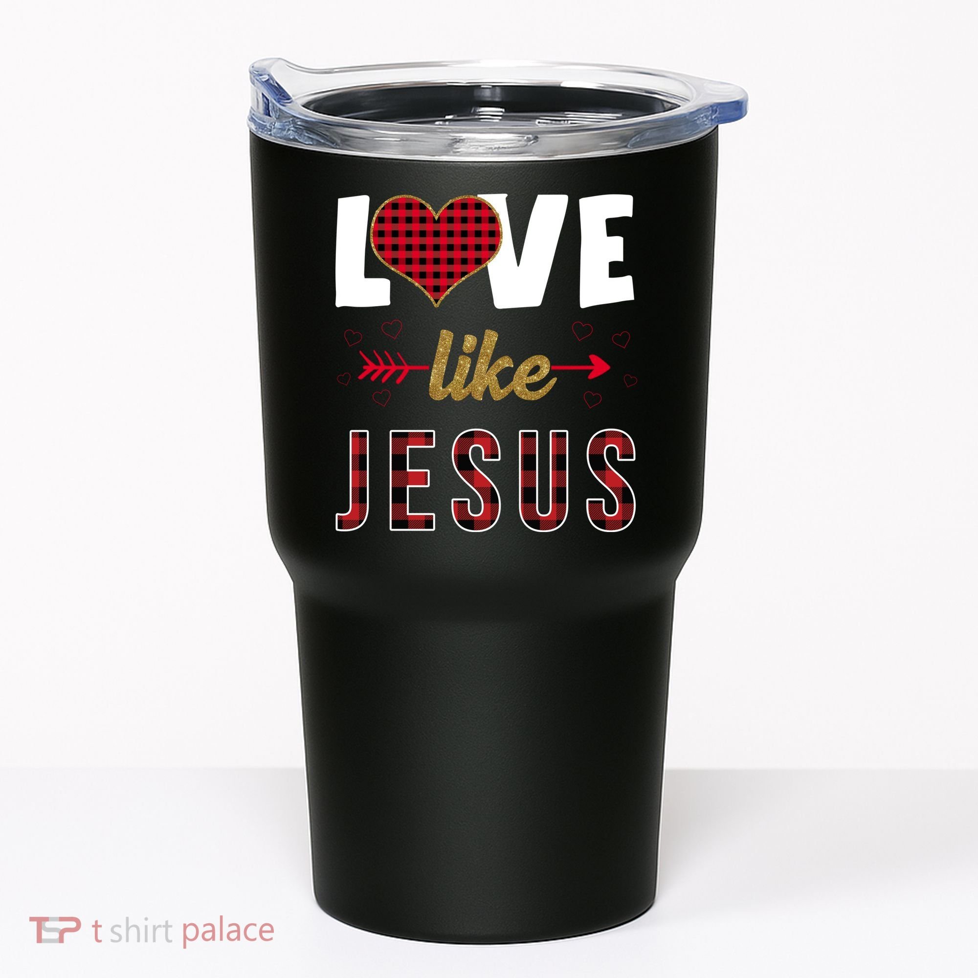 Love Like Jesus Cute Leopard Tumbler