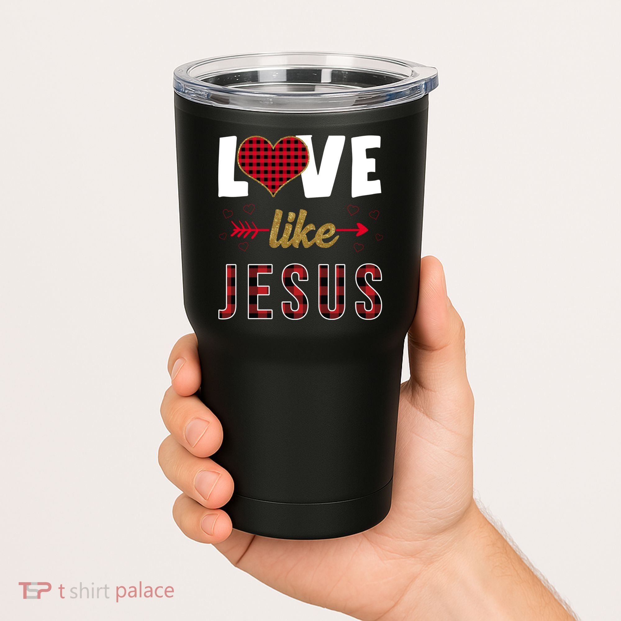 Love Like Jesus Cute Leopard Tumbler