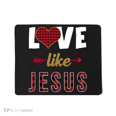 Love Like Jesus Cute Leopard Mousepad