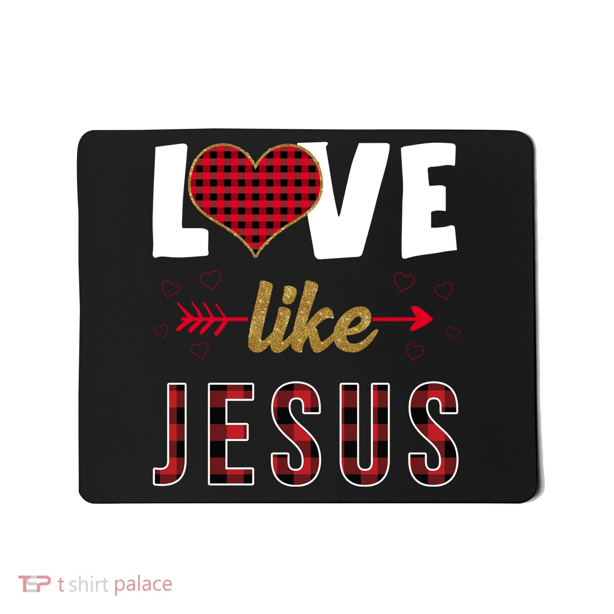 Love Like Jesus Cute Leopard Mousepad