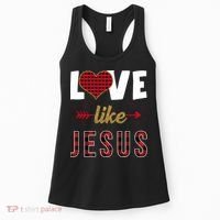 Love Like Jesus Cute Leopard Women's Tank Top thumb 0