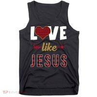 Love Like Jesus Cute Leopard Tank Top thumb 0