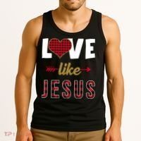 Love Like Jesus Cute Leopard Tank Top thumb 3