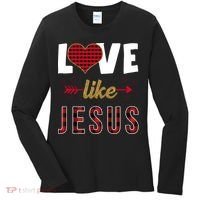 Love Like Jesus Cute Leopard Women's Long Sleeve Shirt thumb 0