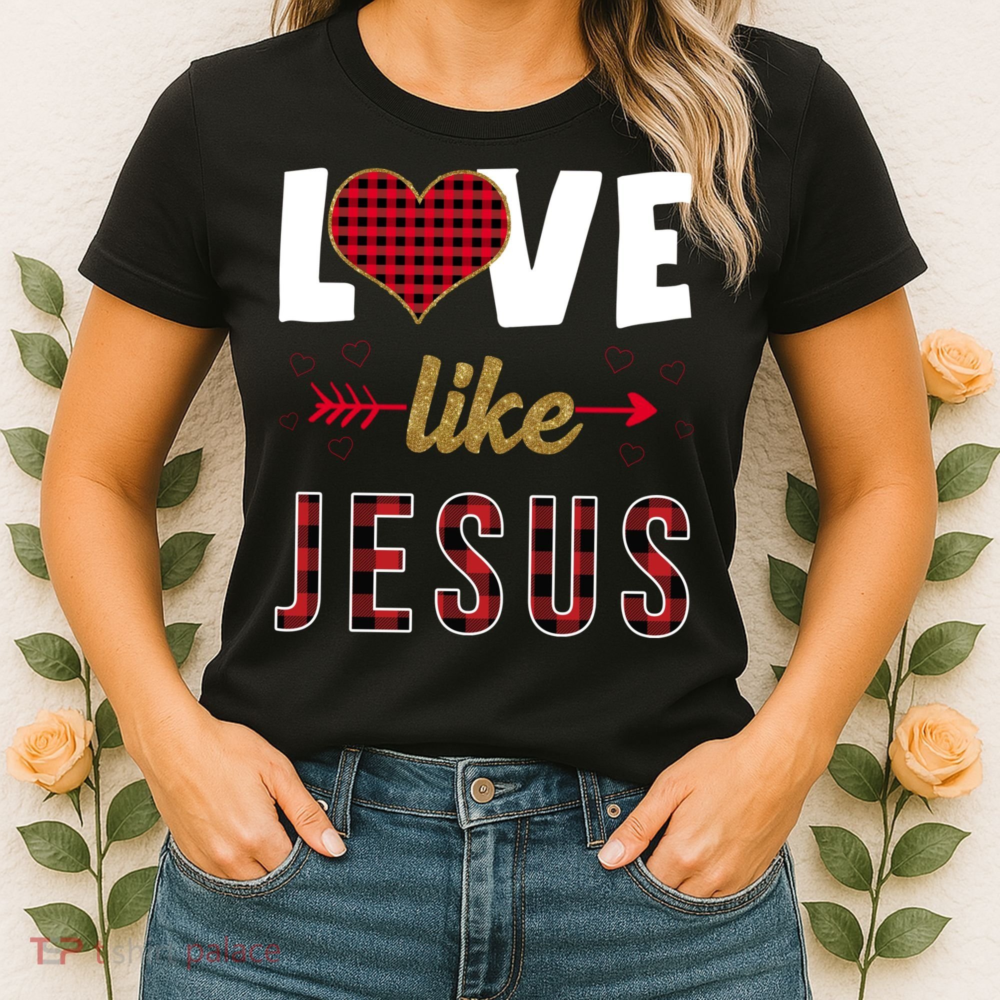 Love Like Jesus Cute Leopard Women's T-Shirt