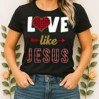 Love Like Jesus Cute Leopard Women's T-Shirt thumb 2