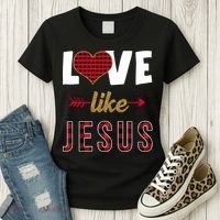 Love Like Jesus Cute Leopard Women's T-Shirt thumb 3
